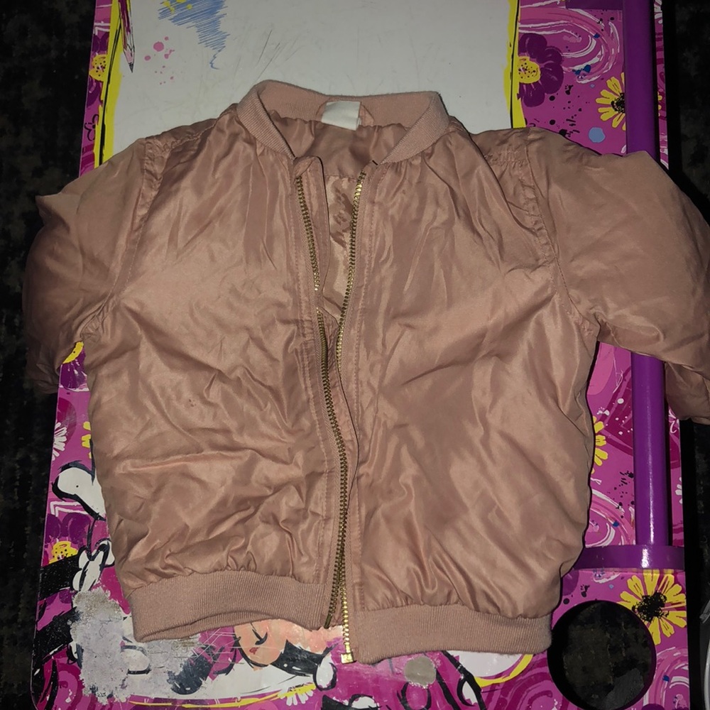 Pink bomber jacket